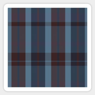 Winter Aesthetic Aillith 2 Hand Drawn Textured Plaid Pattern Sticker